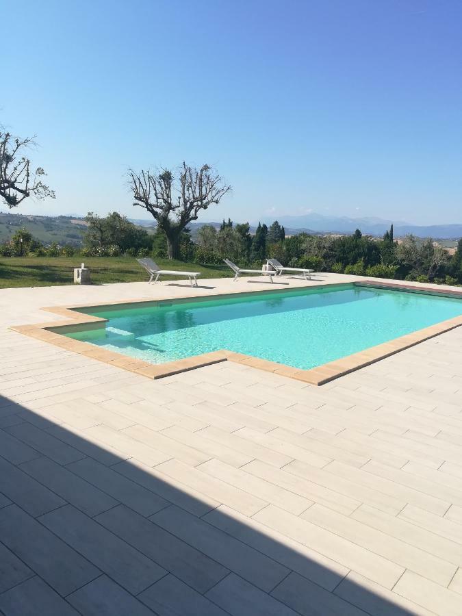 Ferienwohnung Il Roccolo Di Valcerasa Treia Exterior foto